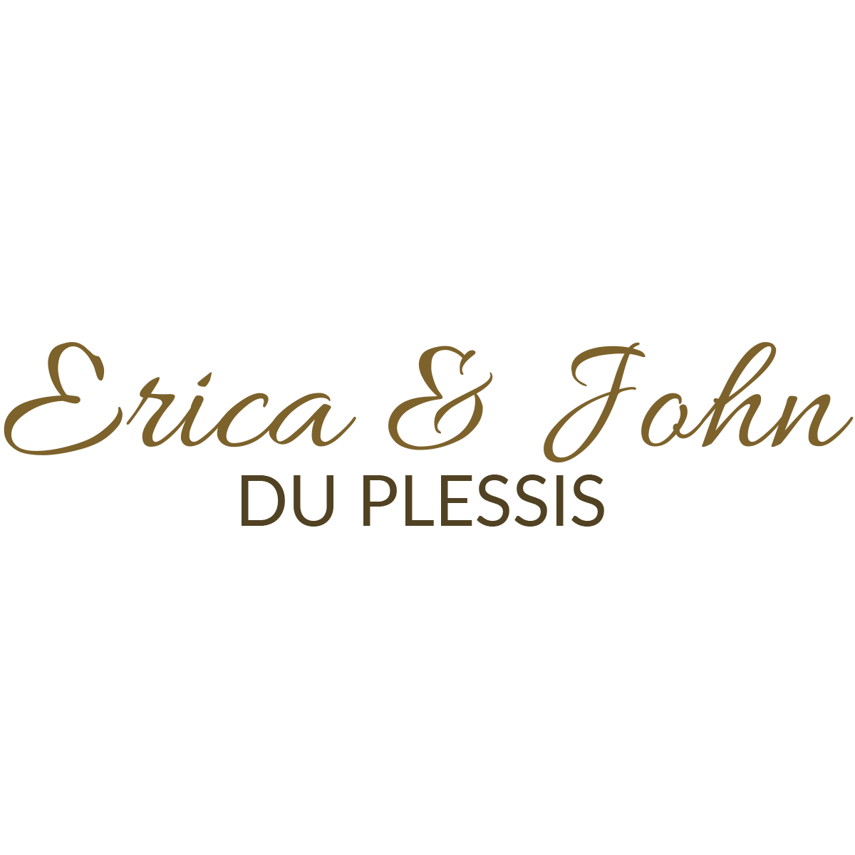 Erica and John du Plessis logo